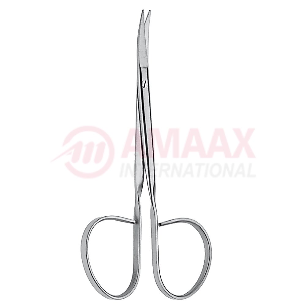 Iris Scissors Large Rings Pointed Curved 10.5cm (4 1/4")