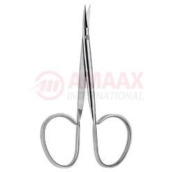 Iris Scissors Large Rings Pointed Curved 9.5cm (3 3/4")