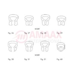 Ivory Rubber Dam Clamp For Molars