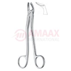 Kohler White Extracting Forceps Fig.196/Ro1 17cm, With Ring Handles