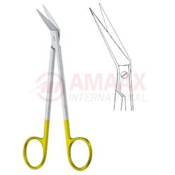 Locklin Scissors Curved TC 16cm (6 1/4")