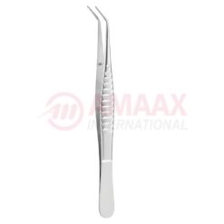 London-College Dental Tweezer 15cm (6"), Angled, Modified