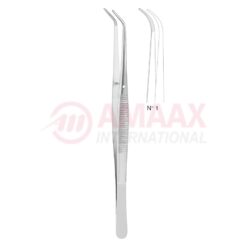 London-College Dental Tweezer No. 1, 15cm (6"), Curved