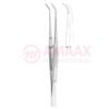 London-College Dental Tweezer No. 1, 15cm (6"), Curved, With Lock