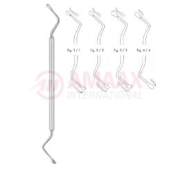Lucas Double Ended Bone Curette 17cm (6 3/4")