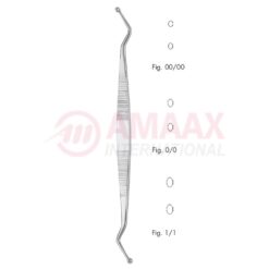 Martini Double Ended Bone Curette 16cm (6 1/4"), Round