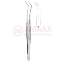 Meriam Dental Tweezer Fig.2, 16cm (6 1/4"), Angled