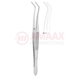 Meriam Dental Tweezer Fig.4, 16cm (6 1/4"), Angled