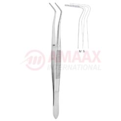 Meriam Dental Tweezer Fig.5, 16cm (6 1/4"), Angled