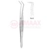 Meriam Dental Tweezer Fig.8, 16cm (6 1/4"), Angled