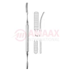 Miller-Colburn Bone File Double Ended No.2,18cm (7"), Downwards Cutting