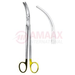 Parametrium Scissors Straight Curved 22cm Tc Supercut