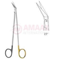 Potts Smith Vascular Scissors Angled 25 Degree 19cm (7 1/2") Tc Supercut