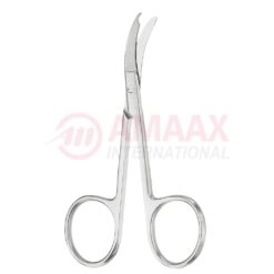 Shortbent Ligature Scissor Curved 9cm (3 1/2")