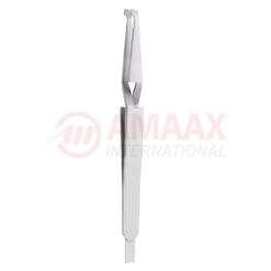 Clamping Tweezer/Bracket Holder Straight 14cm Serrated 2mm Jaws, , With Spindle