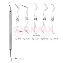 Sugarman File and Curette Double Ended With Octagonal Handle
