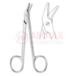 Universal Wire Cutting Scissors Toothed Curved 12cm (4 3/4")