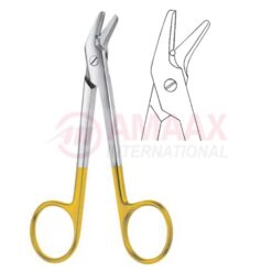 Universal Wire Scissors TC Curved 12cm (4 3/4")