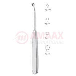 Williger Bone Curette 16.5cm (6 1/2"), Round, Angled