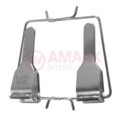 Micro Vessel Clamp, Double Clip with Frame 11mm Artery Vessel Diameter 0.6-1.4mm