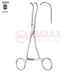 CASTANEDA Atraumatic Neonatal and Pediatric Clamp 15.5cm (6"), Curved, Jaw Length 48.0mm