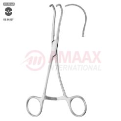 CASTANEDA Atraumatic Neonatal and Pediatric Clamp 15.5cm (6"), Curved, Jaw Length 50.0mm