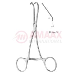 CASTANEDA Neonatal and Pediatric Clamp 12.5cm (5"), 30 Degree Angled, Very Delicate