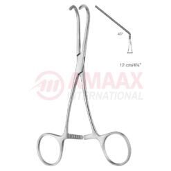 CASTANEDA Neonatal and Pediatric Clamp 12cm (4 3/4"), 45 Degree Angled, Very Delicate