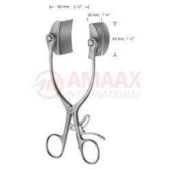 COLLIN Baby Abdominal Retractor Complete With 2 Pairs Blades 27x40mm and 18x40mm