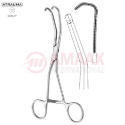 COOLEY Forceps Atraumatic 17 cm with Graduation Marks, 30 Degree Angled Sidew