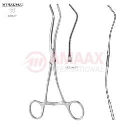 COOLEY ATRAUMATIC Vascular Clamp, Angled, 35 Degree, 185 mm (7 1/4"), Toothing COOLEY, Jaw Length: 74 mm