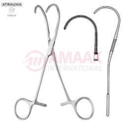 COOLEY Vascular Clamp Curved 17cm