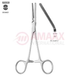 DARDIK Atraumatic Multi-Purpose Vascular Clamp 16cm (6 1/4"), 30 Degree Angled, Jaw Length 50,0mm, 2x3 Teeth