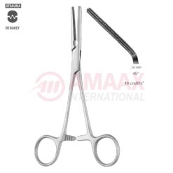 DARDIK Atraumatic Multi-Purpose Vascular Clamp 16cm (6 1/4"), 45 Degree Angled, Jaw Length 50,0mm, 2x3 Teeth