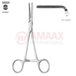 DARDIK Atraumatic Multi-Purpose Vascular Clamp 13.5cm (5 1/4"), 90 Degree Angled, Jaw Length 50,0mm, 2x3 Teeth