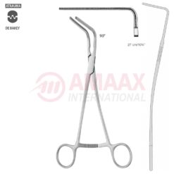 DeBakey Atraumatic Vascular Clamp 27cm (10 3/4"), 90 Degree Angled