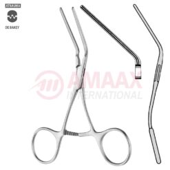 DeBakey Atraumatic Vascular Clamp S-Shaped 12cm, 45 Degree Angled