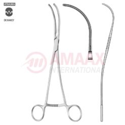 Ligature Forceps, ATRAUMATIC, Acc. To DeBakey, S-Shape, Long Teeth, Length 24.5 cm