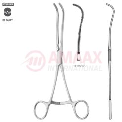 DeBakey Atraumatic Ligature Clamp 19cm (7 1/2"), Curved