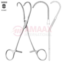 DeBakey Atraumatic Anastomosis Clamp 16cm (6 1/4"), Strongly Curved