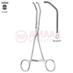 DeBakey REYNOLDS Anastomosis Clamp Small 18cm Angled 50 Degree