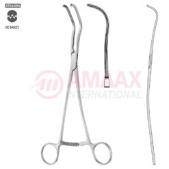 DeBakey-HARKEN ATRAUMATIC Vascular Clamp, Curved, 255 mm (10"), Toothing DeBakey, Jaw Length: 86 mm