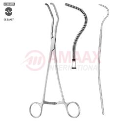 DeBakey-HARKEN ATRAUMATIC Vascular Clamp, Curved, 245 mm (9 5/8"), Toothing DeBakey, Jaw Length: 86 mm