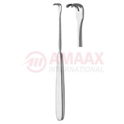 KLAPP Tendon Retractor 17.5cm 2 Prong 12x6mm Blunt
