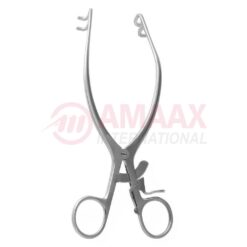 Kolbel Modified Soft Tissue Retractor, Slightly Angled, 2 X 2 Blunt Prongs, Overall Length 7" (180mm)