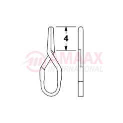 MINI Vessel Clip 4mm Straight-NO IMPLANTS