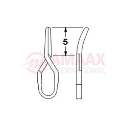 MINI Vessel Clip 5mm Curved-NO IMPLANTS