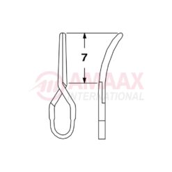 MINI Vessel Clip 7mm Curved-NO IMPLANTS