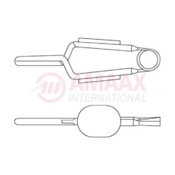 MUELLER Vessel Clip Straight, Close Force 50g Straight, Closing Force 50 gms