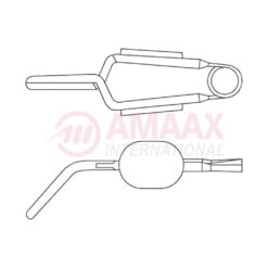 MUELLER Vessel Clip Angled, Close Force 80g Bend Angled 45 Degree, Closing Force 80 gms
